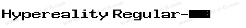 Hypereality Regular字体转换